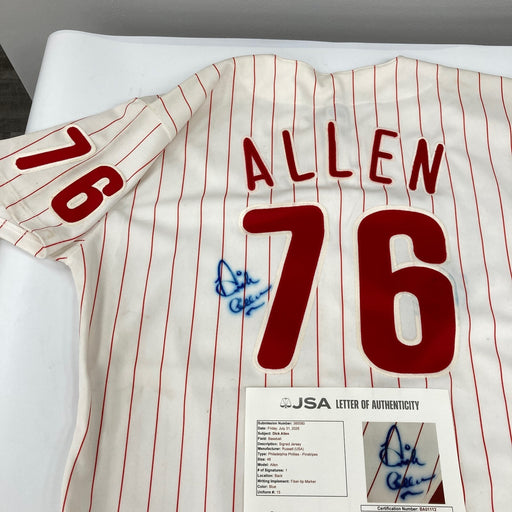 Dick Richie Allen Signed Authentic Philadelphia Phillies Russell Jersey JSA COA