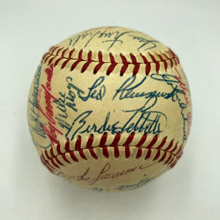 1956 All Star Game Team Signed Baseball Willie Mays Hank Aaron 30 Sigs