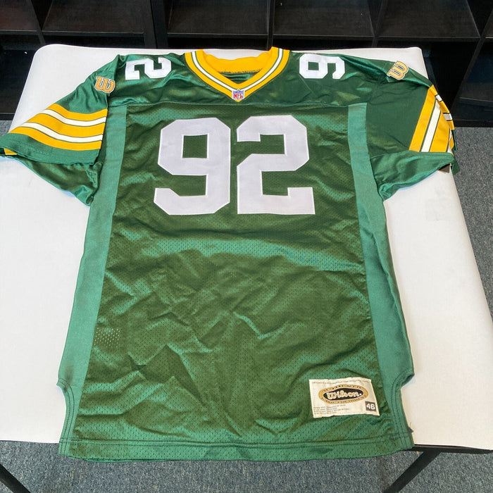 Reggie White Signed Authentic Wilson Green Bay Packers Game Model Jersey JSA COA