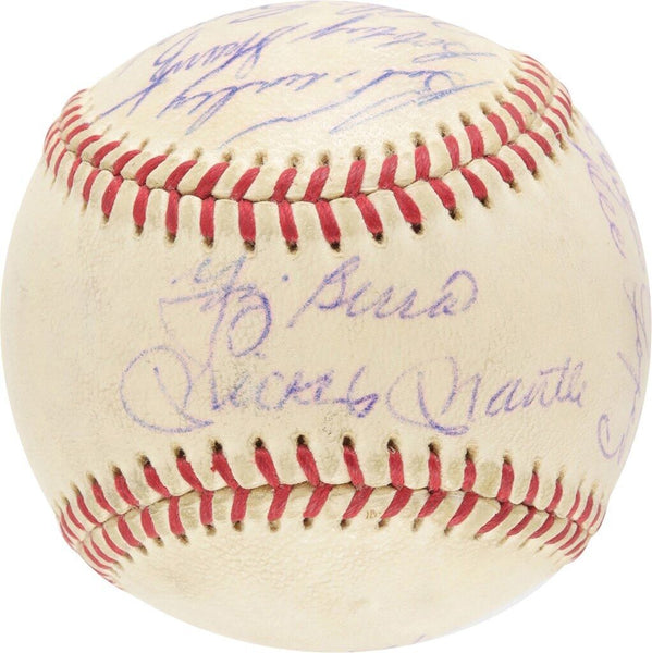 1960 New York Yankees Team Signed Baseball Mickey Mantle & Roger Maris PSA DNA