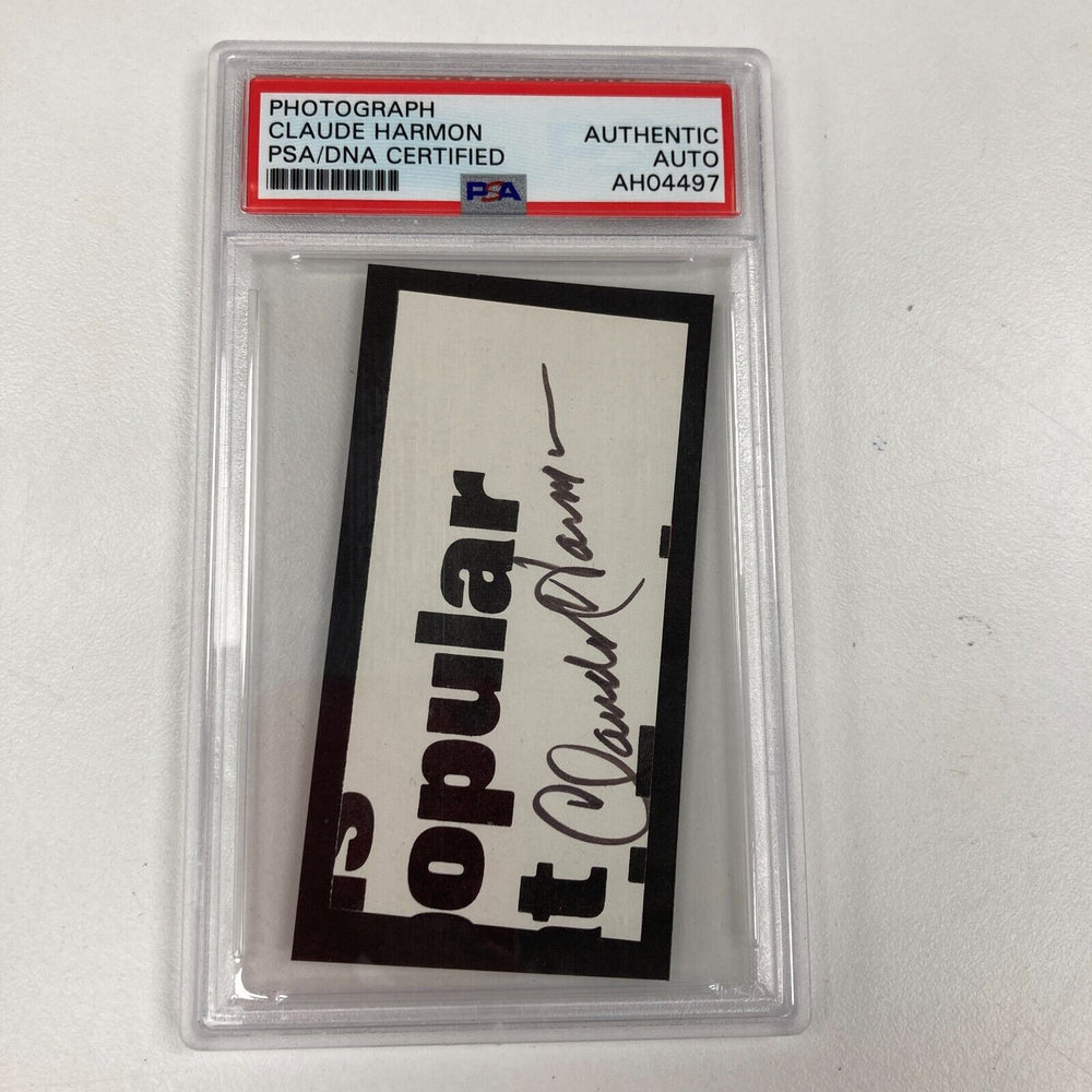 Claude Harmon Signed Cut Autograph PSA DNA PGA 1948 Masters Golf Champion