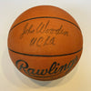 John Wooden "UCLA" Signed Rawlings NCAA Basketball JSA COA