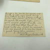 Incredible 1947 Johnny Mize Signed Game Used Baseball Letter From Aunt JSA COA