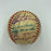 Rare 1953 New York Yankees Team Signed Mini American League Harridge Baseball