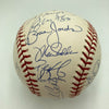 2001 Atlanta Braves Team Signed Baseball Chipper Jones Greg Maddux Tom Glavine