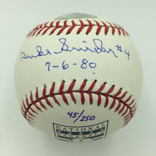 Rare Duke Snider #4 Jersey Retired 7-6-80 Signed Hall Of Fame Baseball PSA DNA