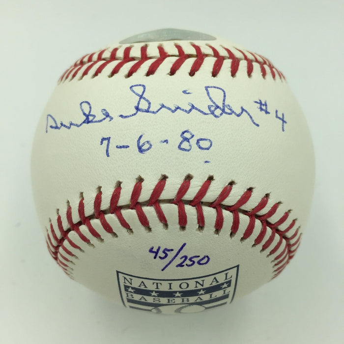 Rare Duke Snider #4 Jersey Retired 7-6-80 Signed Hall Of Fame Baseball PSA DNA