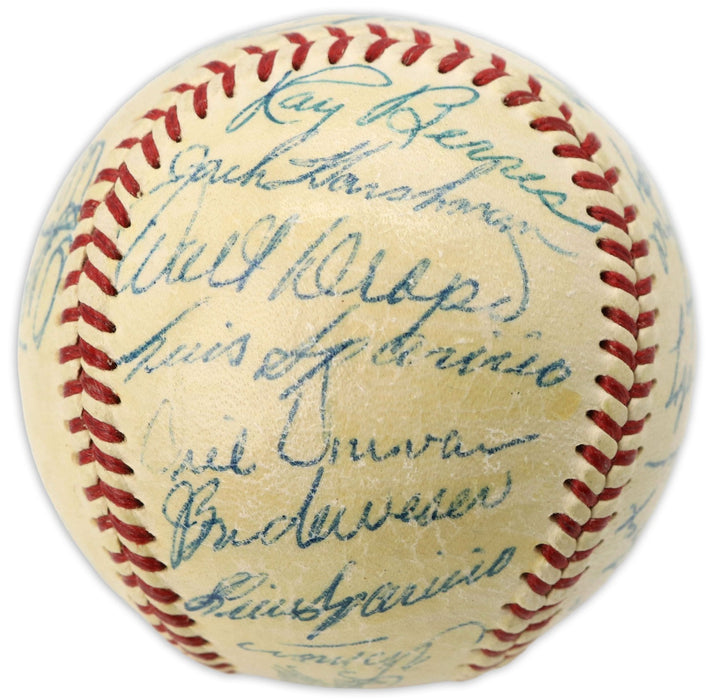 1956 Chicago White Sox Team Signed Baseball Nellie Fox PSA DNA COA