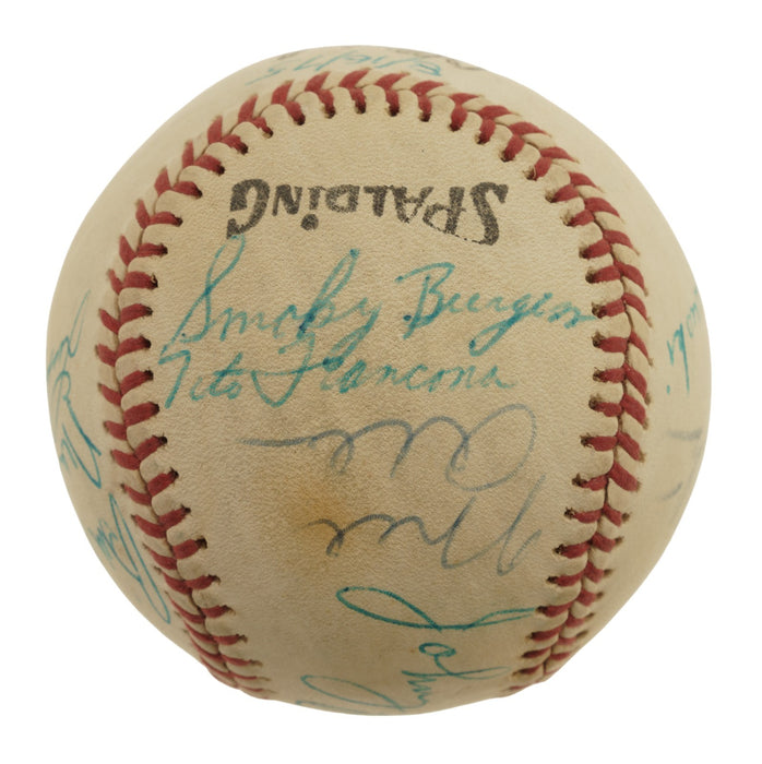 Mickey Mantle & Joe DiMaggio Hall Of Fame Multi Signed Baseball Beckett COA