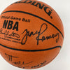 1956-57 Boston Celtics NBA Champs Team Signed Game Basketball Beckett COA