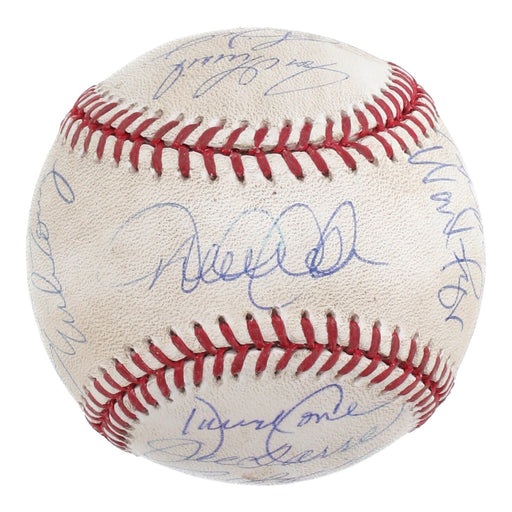 2015 New York Yankees Team Signed Game Used Baseball ALDS Clinching Game Jeter