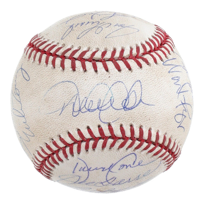 2015 New York Yankees Team Signed Game Used Baseball ALDS Clinching Game Jeter