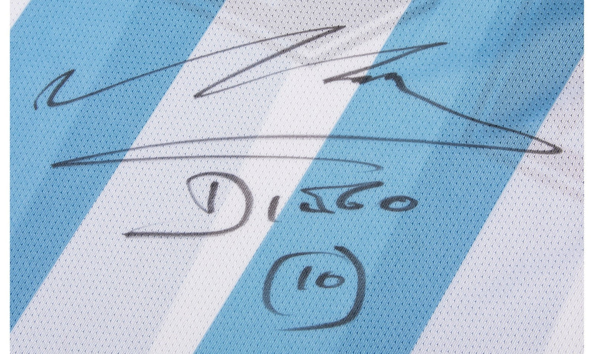 Diego Maradona Signed Argentina National Team Jersey PSA DNA & Beckett COA