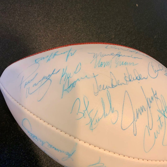 Vintage 1972 Miami Dolphins Super Bowl Champs Team Signed Football (40+) JSA COA