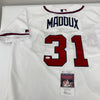 Greg Maddux Signed Authentic Atlanta Braves Russell Game Model Jersey JSA COA