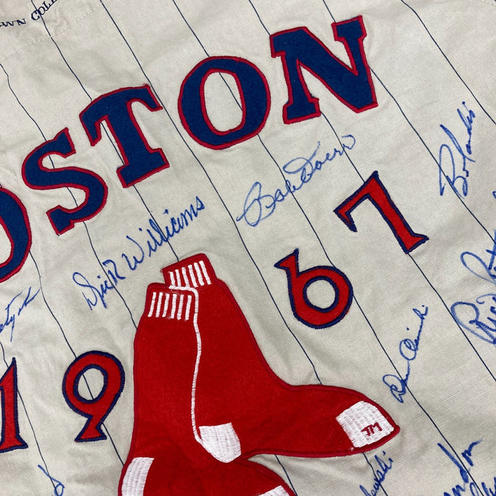 1967 Boston Red Sox AL Champs Team Signed Jersey Carl Yastrzemski 26 Sigs JSA