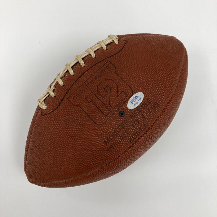 Joe Namath Signed Football PSA DNA Graded 9 MINT