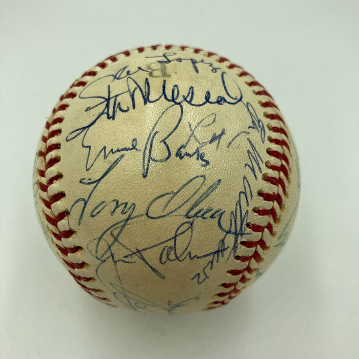 Hank Greenberg Stan Musial Yogi Berra HOF Multi Signed Baseball 27 Sigs JSA COA