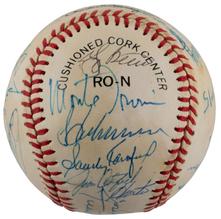 Joe DiMaggio Ted Williams Willie Mays Sandy Koufax HOF Signed Baseball JSA COA