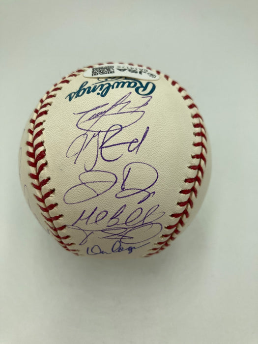 2005 Chicago White Sox World Series Champs Team Signed Baseball JSA COA