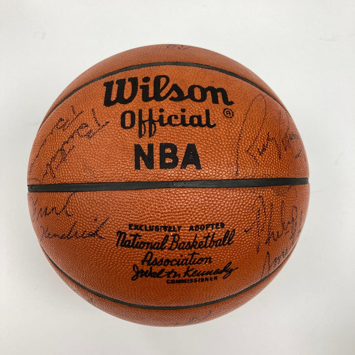 1974-75 Golden State Warriors NBA Champs Team Signed Vintage Game Basketball JSA