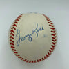 Bo Schembechler Sparky Anderson Ernie Harwell Paul Carey Signed Baseball JSA COA