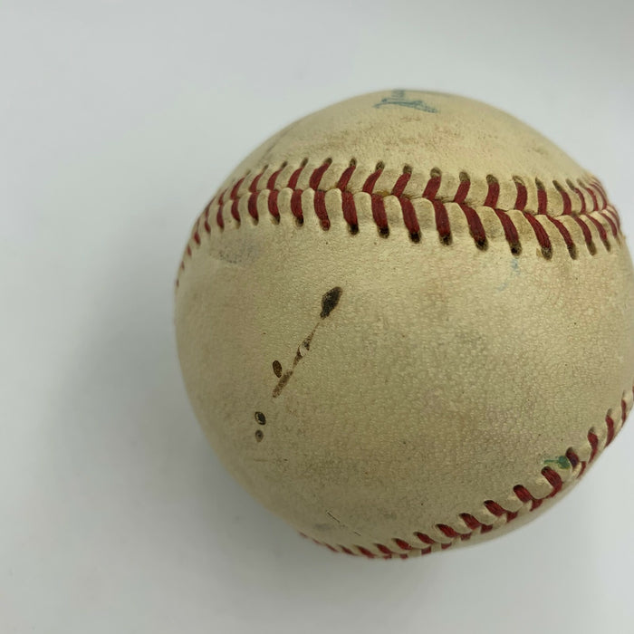 Sonny Siebert Playing Days Signed 1960's American League Baseball JSA COA