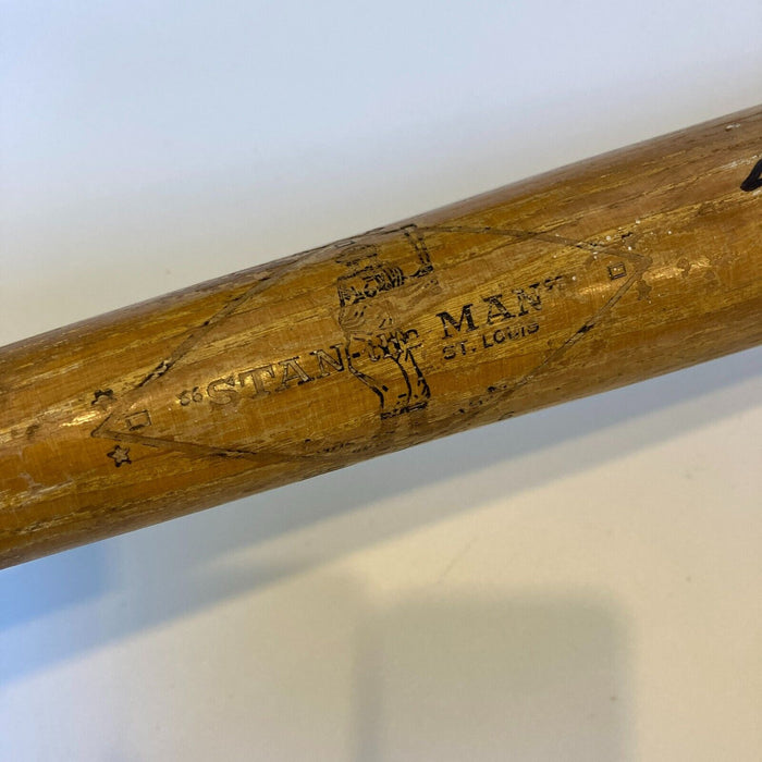 Stan Musial Signed Heavily Inscribed STATS Baseball Bat JSA COA