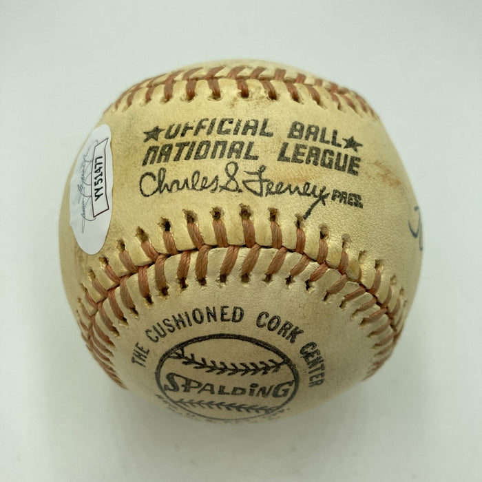 Hank Aaron Signed 1970's Official American League Macphail Baseball JSA COA