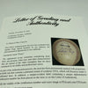 Satchel Paige Single Signed Baseball PSA DNA Graded Near Mint 8