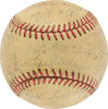 1936-37 New York Yankees World Series Champs Team Signed Baseball Lou Gehrig PSA