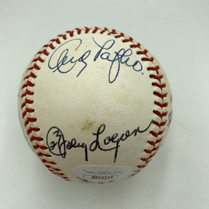 1957 Milwaukee Braves World Series Champs Team Signed Baseball JSA COA