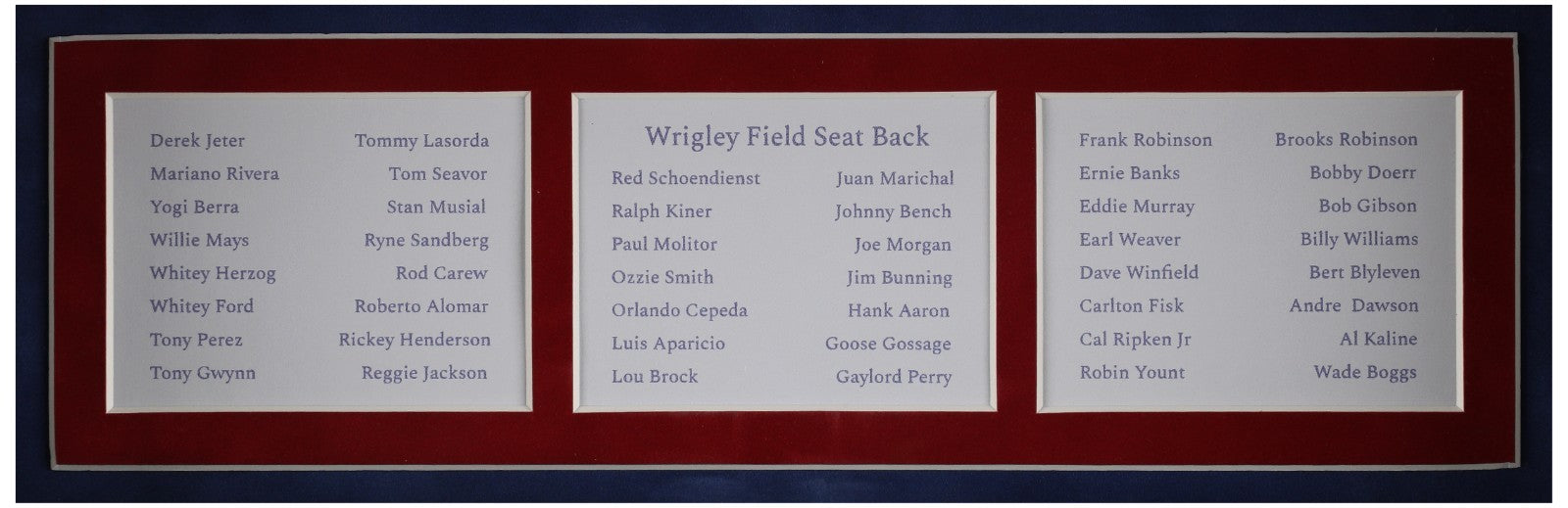 The Finest Hall Of Fame Multi Signed Wrigley Field Seatback 50 Sigs! Steiner COA