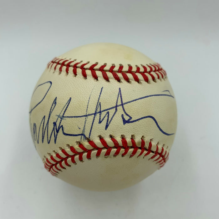 Beautiful Charlton Heston Signed American League Baseball With PSA DNA COA