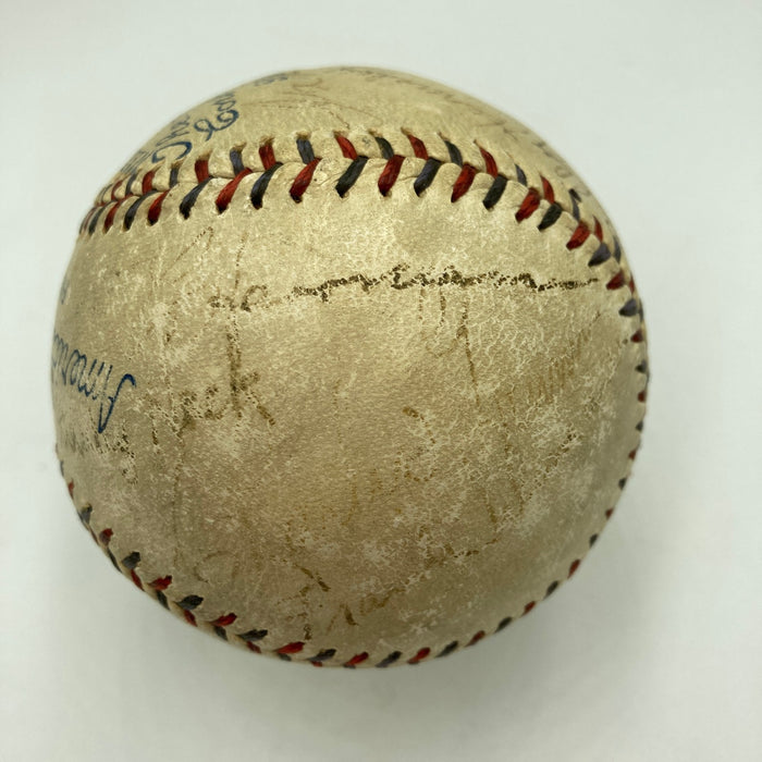 Babe Ruth & Chicago Cubs 1932 World Series Called Shot Signed Baseball PSA DNA