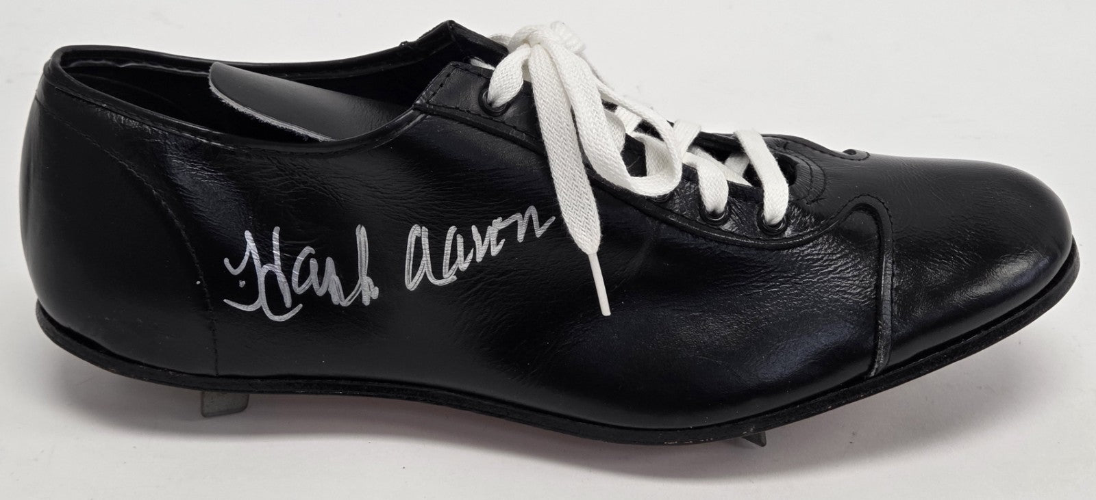 Hank Aaron Signed Vintage Rawlings Baseball Cleat PSA/DNA COA