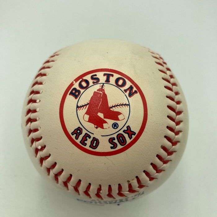 Roger Clemens Early Career Signed Vintage Fotoball Baseball Beckett Hologram