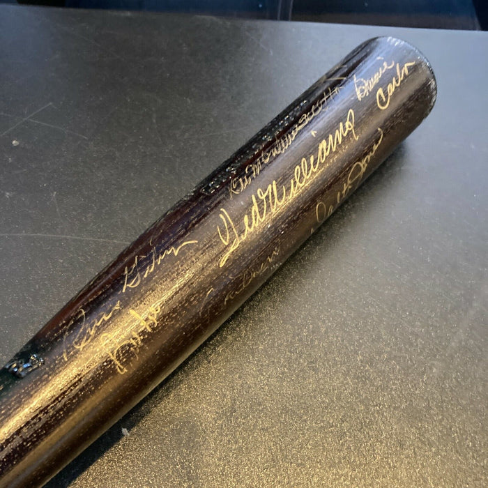 Ted Williams Boston Red Sox Legends Signed Bat 18 Sigs JSA COA