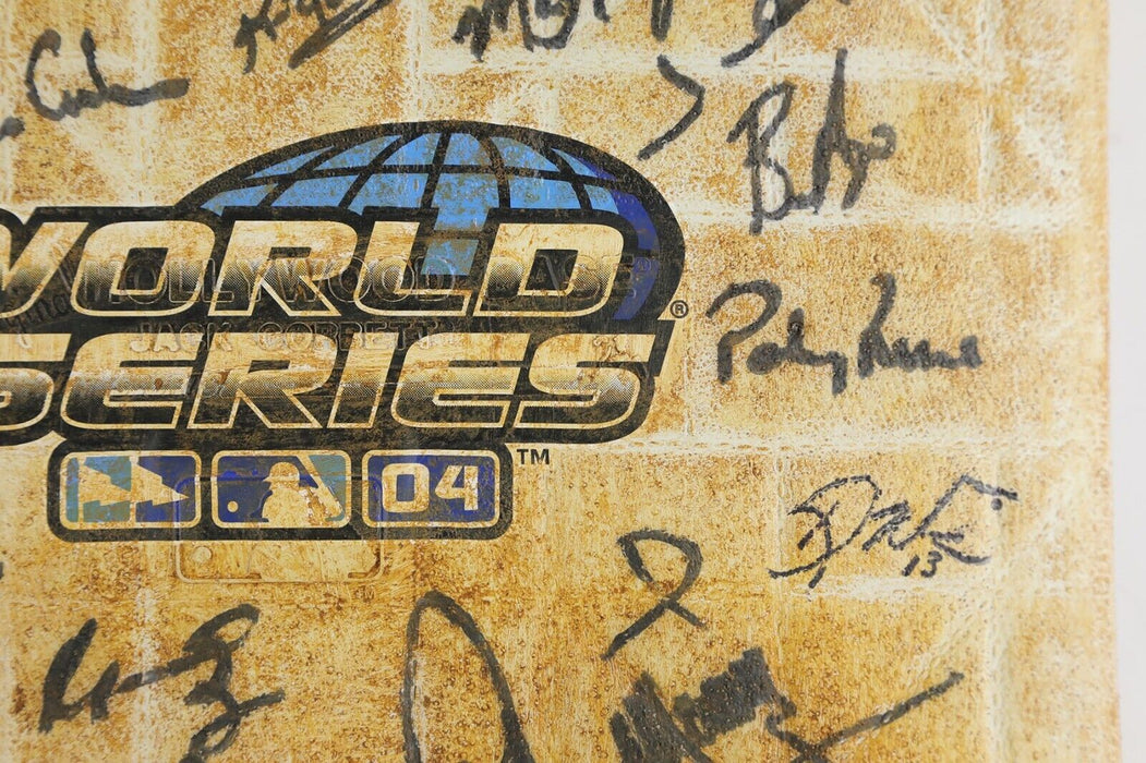 Historic 2004 Boston Red Sox Champs Team Signed Game Used World Series Base PSA