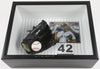 Mariano Rivera Signed Game Model Glove, Baseball & Photo Framed Display JSA COA