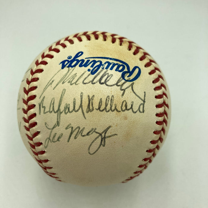 1995 Atlanta Braves World Series Champs Team Signed W.S. Baseball JSA COA