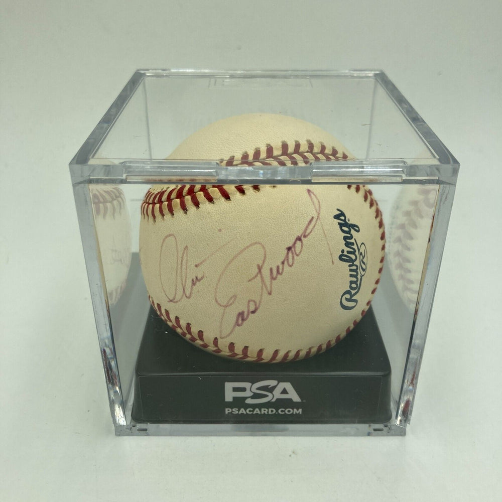 Clint Eastwood Single Signed Official Major League Baseball PSA DNA COA