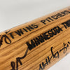Minnesota Twins Pitchers Multi Signed Game Used Baseball Bat 50+ Sigs JSA COA