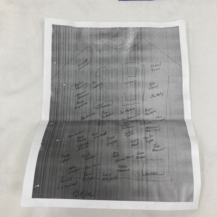 NFL Hall Of Fame Quarterbacks Multi Signed Mitchell & Ness Jersey 40 Sigs JSA