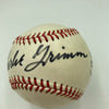 George Bamberger & Charlie Grimm Signed Vintage Baseball JSA COA