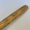 1990 New York Yankees Team Signed Baseball Bat Don Mattingly JSA COA