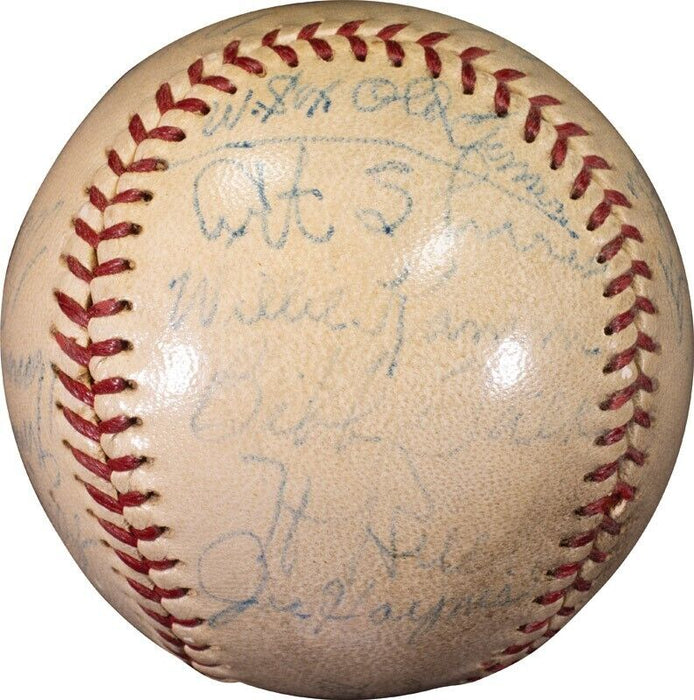 Red Faber Ed Walsh Ray Schalk Moe Berg Hall Of Fame  Signed Baseball Beckett