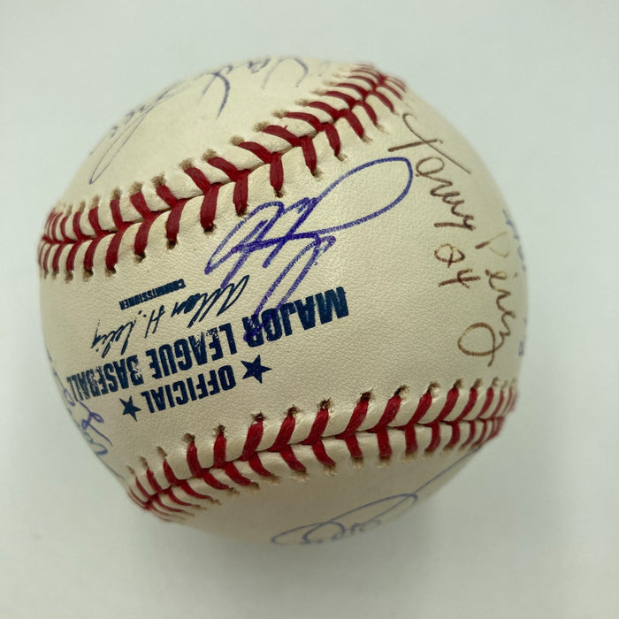 Mike Piazza Tom Seaver Ryne Sandberg Hall Of Fame Multi Signed Baseball JSA COA