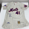 Tom Seaver Signed Inscribed STATS New York Mets Mitchell & Ness Jersey PSA DNA