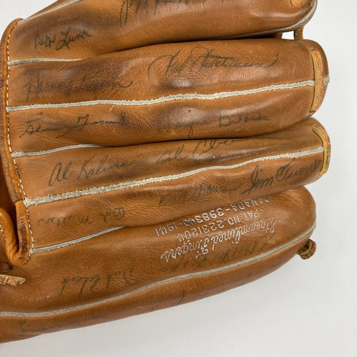 1954 New York Yankees Team Signed Baseball Glove 55 Sigs Mickey Mantle PSA DNA